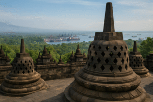 Borobudur from Semarang Port
