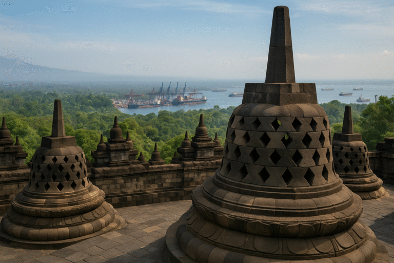 Borobudur from Semarang Port