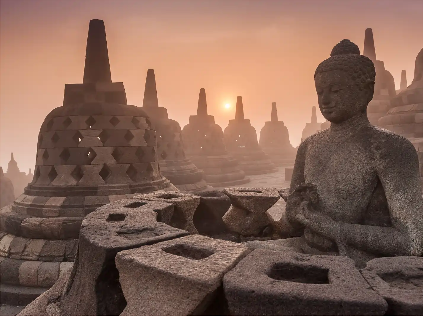 sunrise borobudur temple